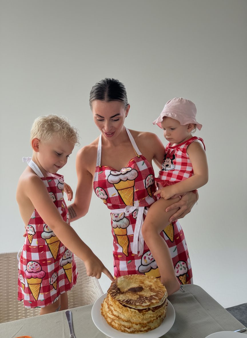 Mommy and Me apron set “Ice Cream”